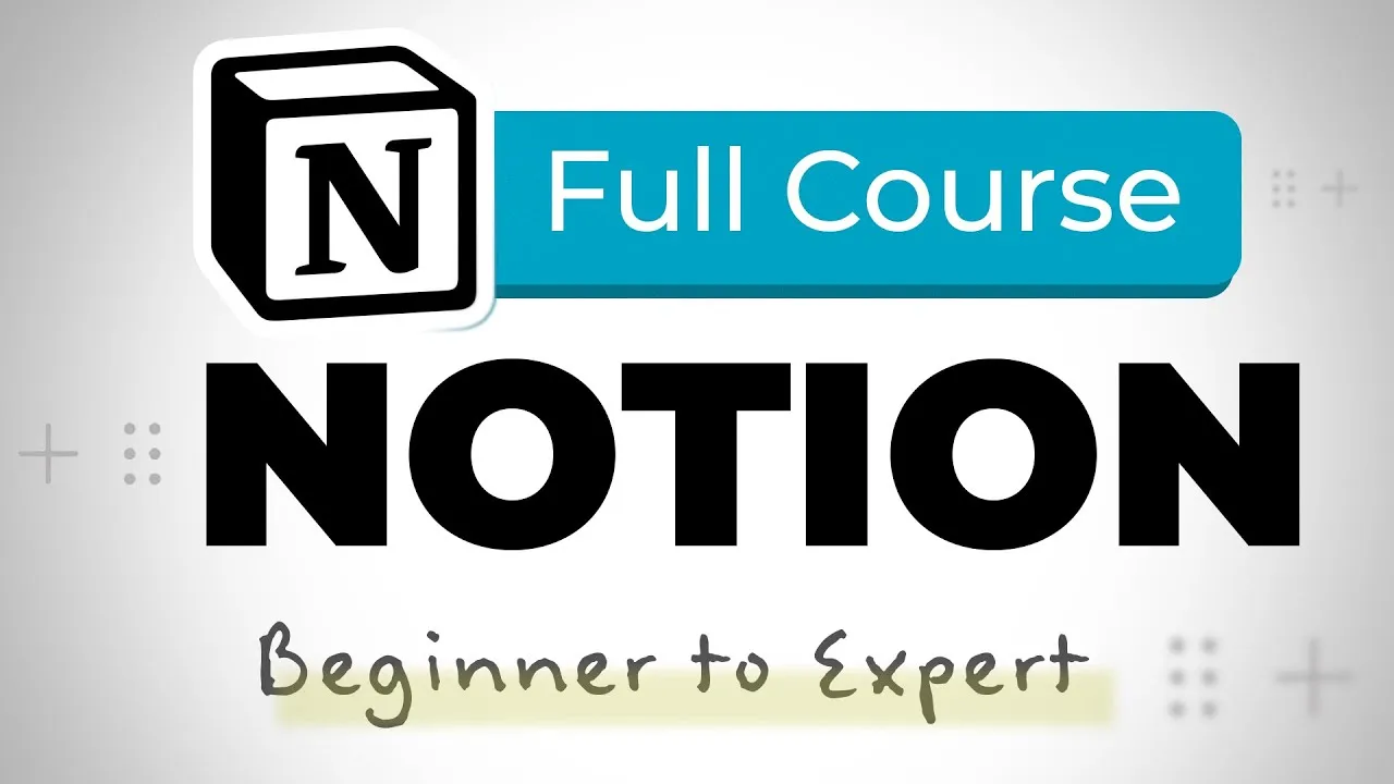 Free Best Notion Course: Learn Notion Like a Pro – For Free!